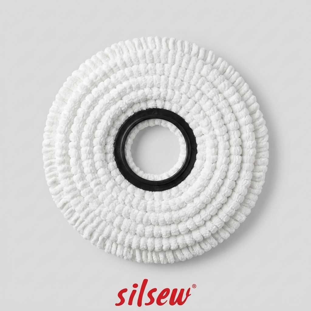 Silsew 360° Döner Mop Yedek Bezi – Yüksek Emici Mikrofiber Yedek Başlık